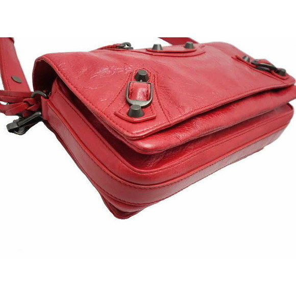 Balenciaga Shoulder Bag Classic Tool Lambskin Red - Picture 6 of 7
